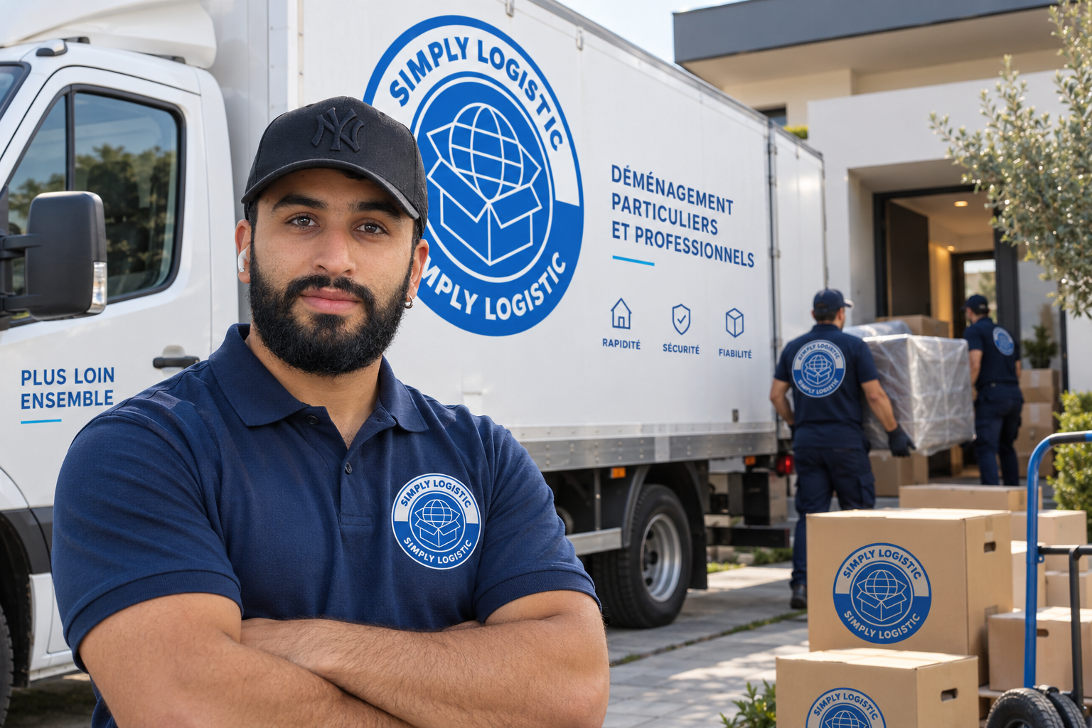 Équipe Déménagement et Camion SIMPLY LOGISTIC Paris